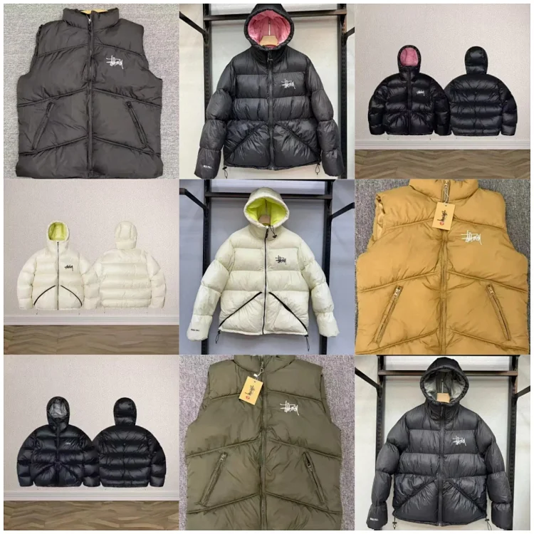 Stussy & Corteiz down jackets and v Giyim