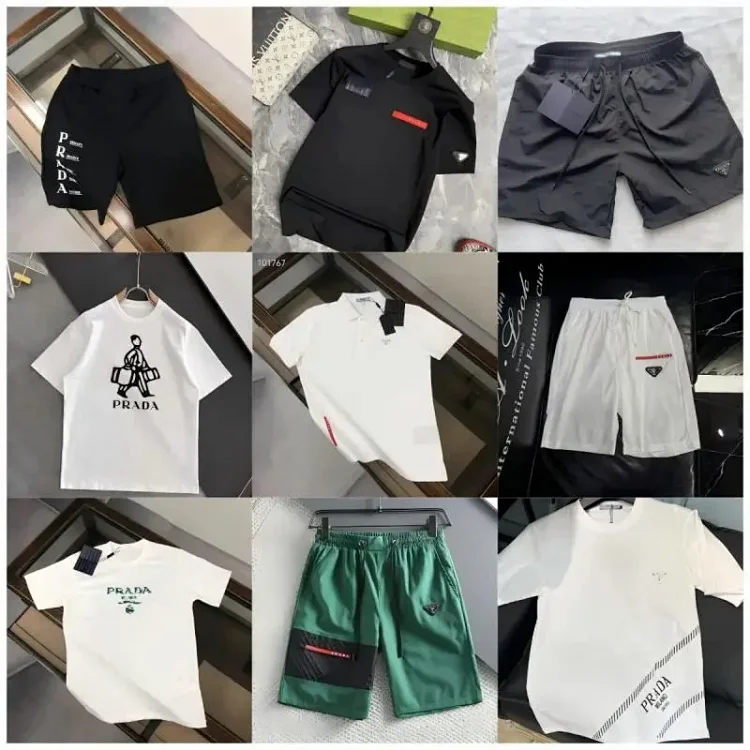 Prada POLO  Chemise  Shorts Suits styl