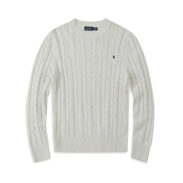 Ralph Lauren Cable Knit Sweater styl Sudadera con capucha