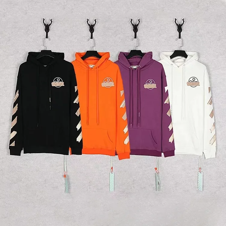 OFF-WHITE Diagonal Stripe Sudadera con capucha styl
