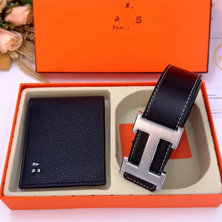 Herm s H Buckle Belt & Wallet Set