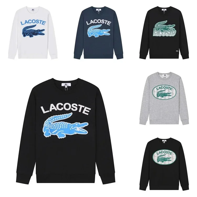LACOSTE Crocodile Logo Sweatshirt Hoodie