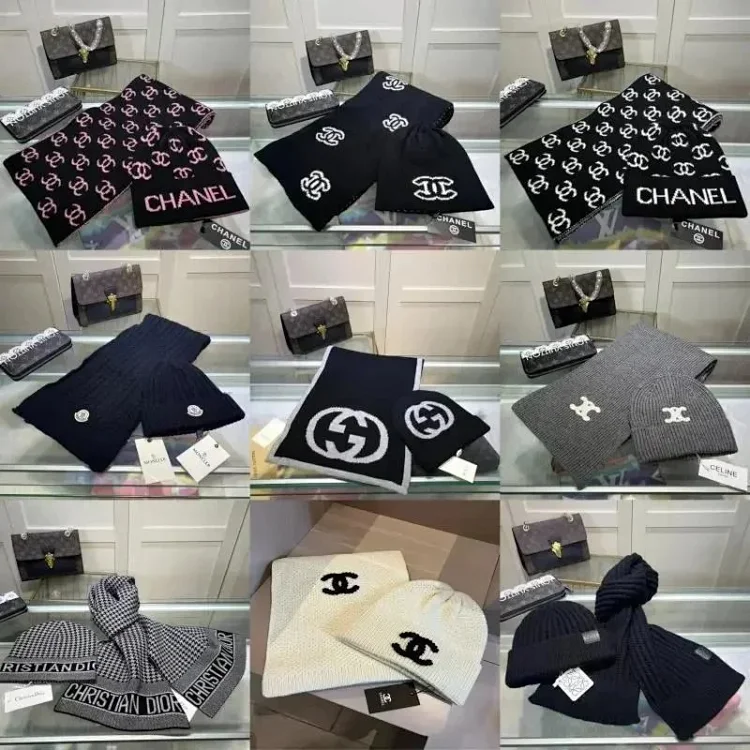 gg lv Chanel Beanie Scarf Příslušenství