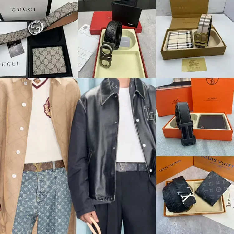 LV belt wallet Hermes belt Gucci belt