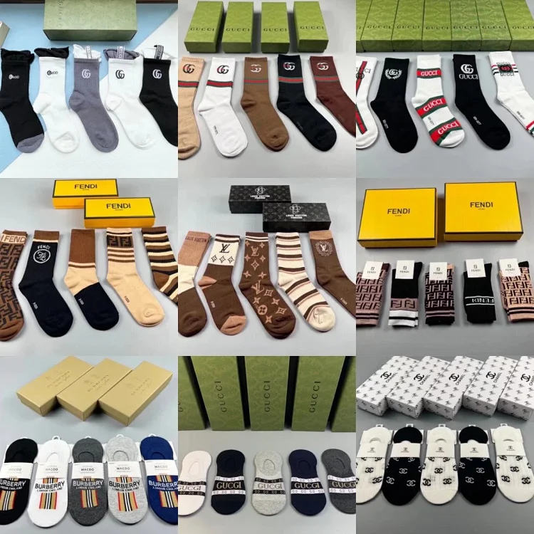 Pairs GUCCI & FENDI & LV Socks Příslušenství