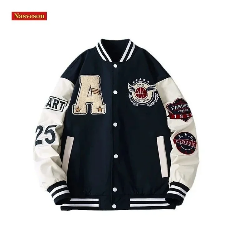 Nasveson Letterman Varsity Jacket Clothing