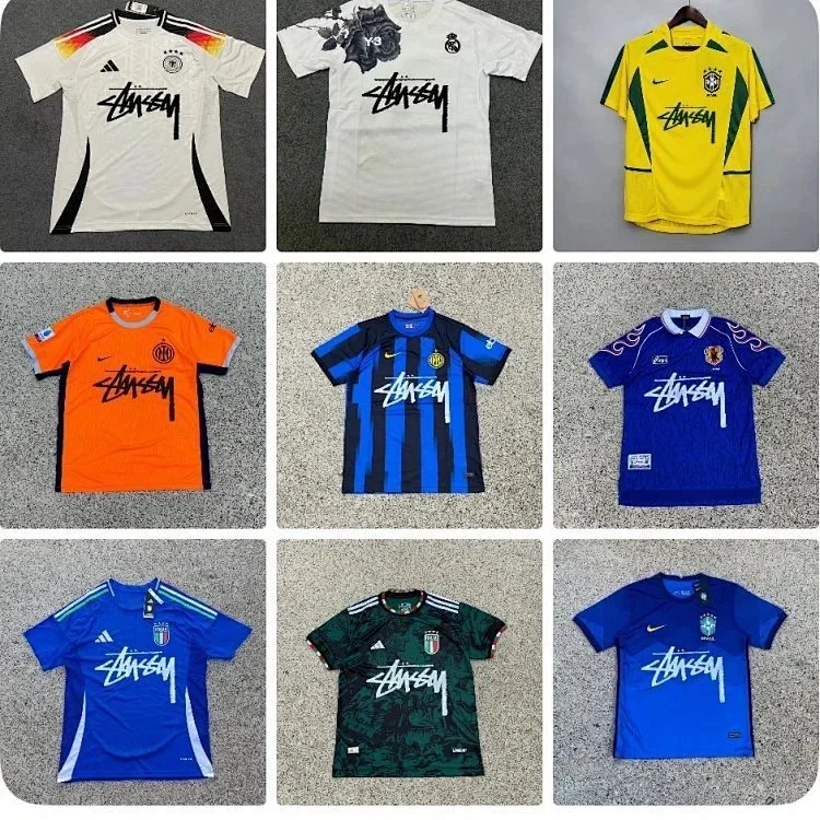 STUSSY Football Jersey styles T-shirt