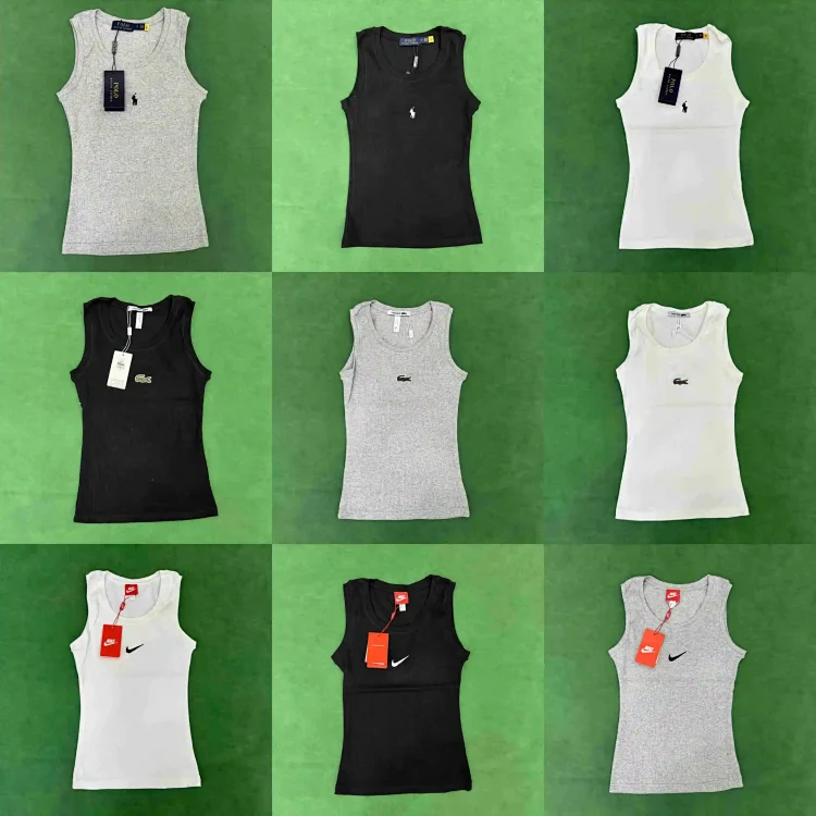 Ralph Lauren Lacoste Nike Ribbed Tank T-shirt
